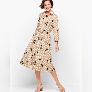 Talbots Poplin Dress Size 6